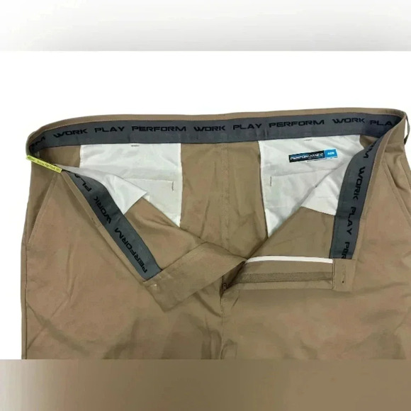 Roundtree &  Yorke NWT Performance Big Man Shorts Khaki Size 46B - Picture 6 of 9